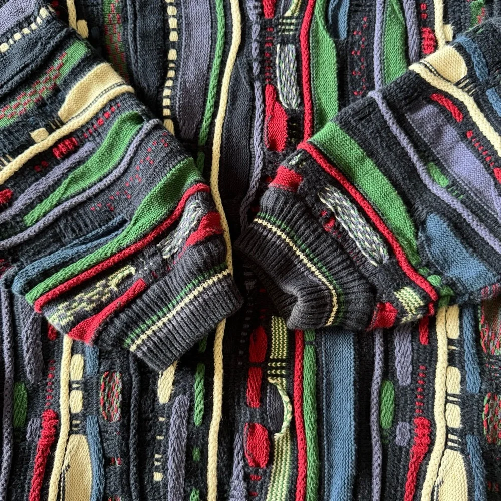 Cotton Traders XL Coogi Style Textured Sweater